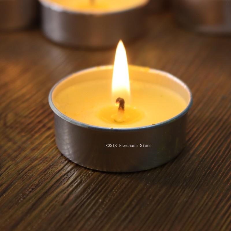 Candle Making Date Night - علبة شمع شاي دائرية من الألومنيوم