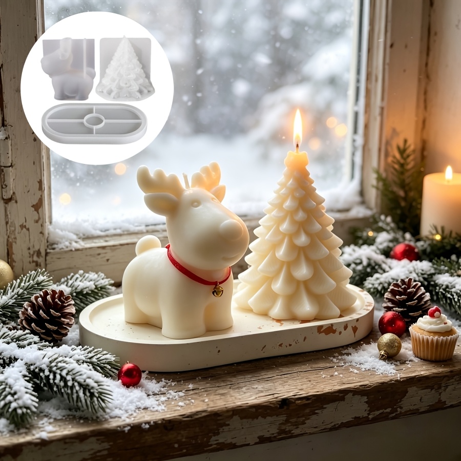Candle Making Kits - قالب سيليكون للطين - مجموعة من