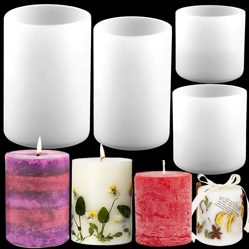Candle Making Date Night - اسطوانة سيليكون شمعة قوالب الراتنج قالب