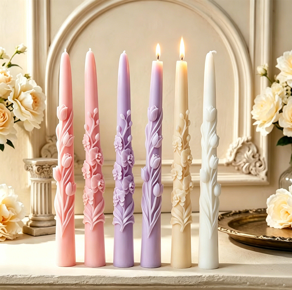 قالب سيليكون لصنع شموع الزهور  - مراجعة Candle Making Date Night وسعره