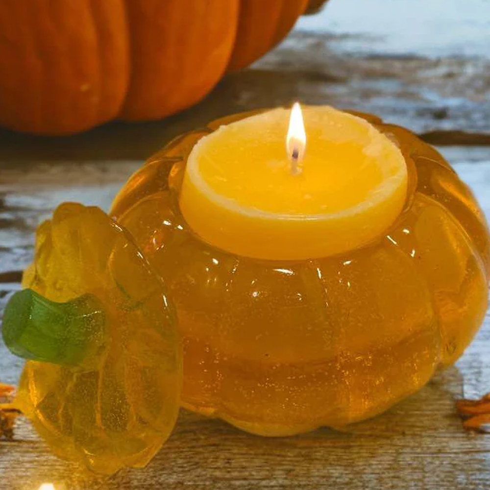 شمع جيلي جل أصفر شفاف 200 جرام - مراجعة Candle Making Date Night وسعره