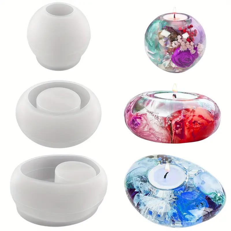 Tealight شمعة حامل الراتنج قال - مراجعة Candle Making Vessels وسعره