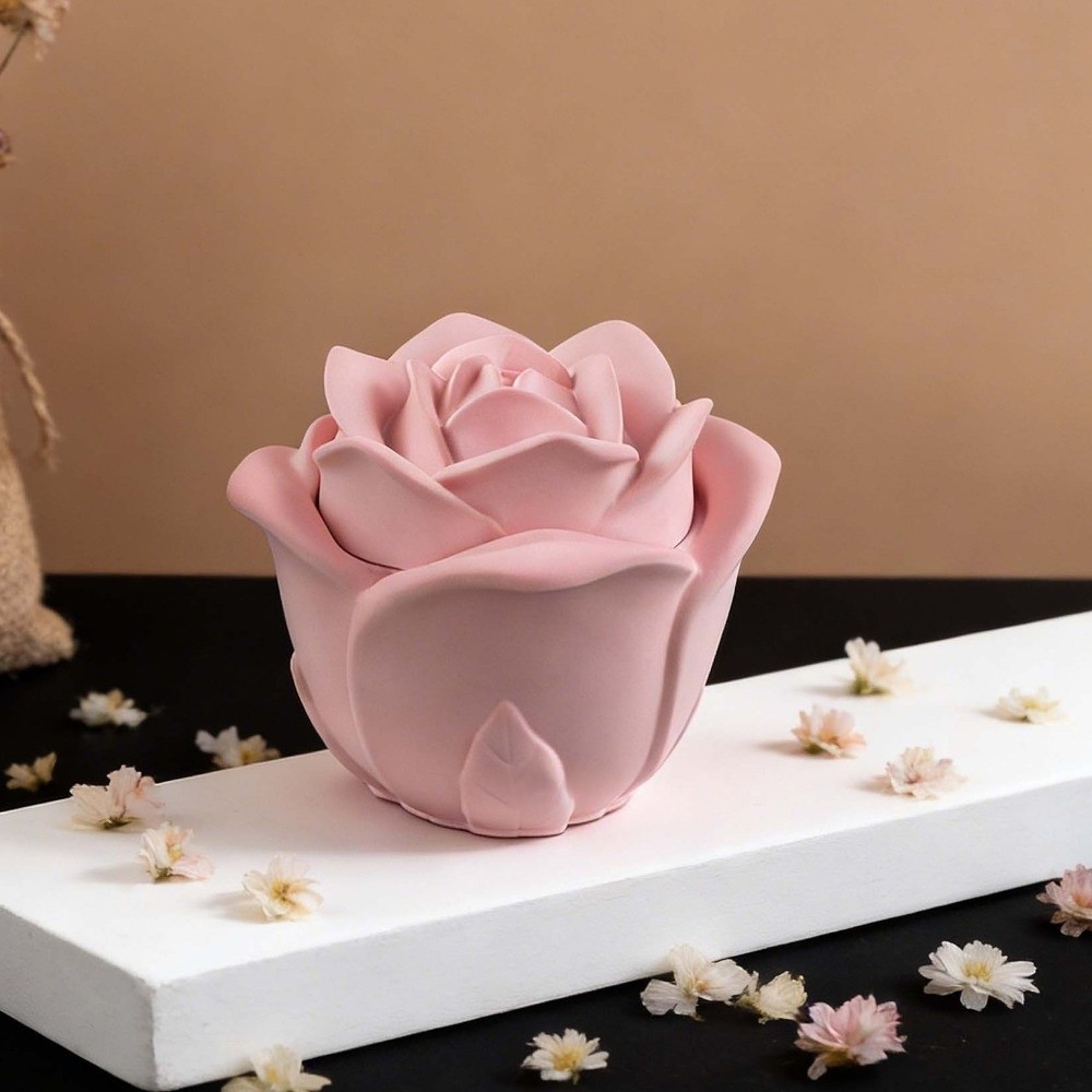 قوالب سيليكون على شكل وردة لصن - مراجعة Candle Making Vessels وسعره