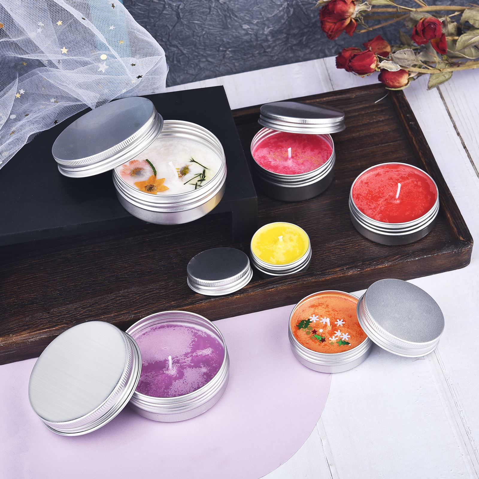 2g صبغ الألوان من الشمع شمعة ا - مراجعة Candle Making Kits وسعره