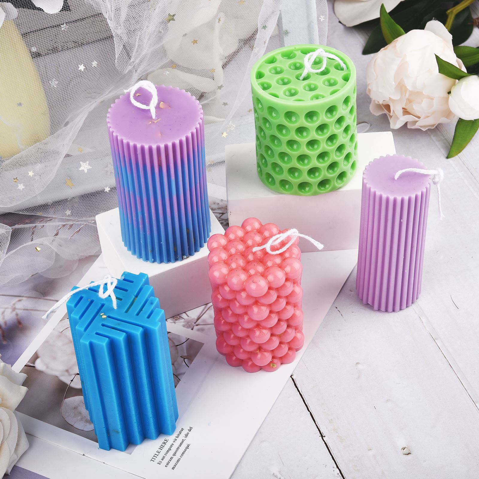 2g صبغ الألوان من الشمع شمعة ا - مراجعة Candle Making Kits وسعره