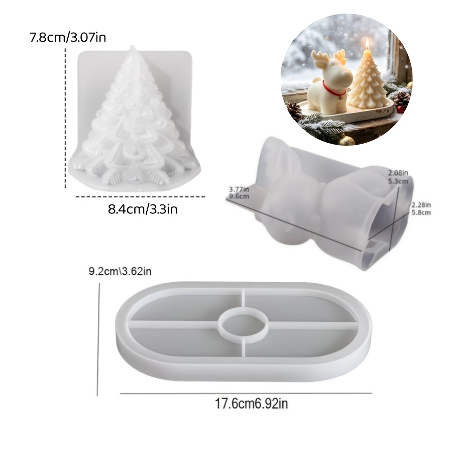 قالب سيليكون للطين - مجموعة من - مراجعة Candle Making Kits وسعره