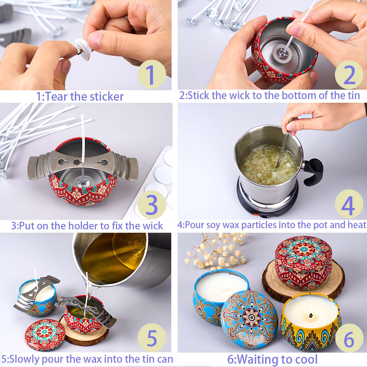 مجموعة أدوات صنع الشموع المعطر - مراجعة Candle Making Vessels وسعره
