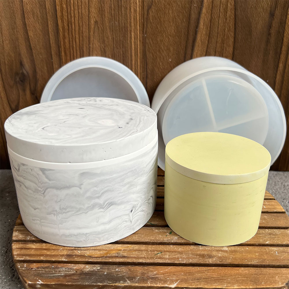 علبة شمعة اسمنتية مستديرة صندو - مراجعة Candle Making Vessels وسعره